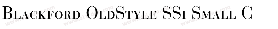 Blackford OldStyle SSi Small Caps字体转换